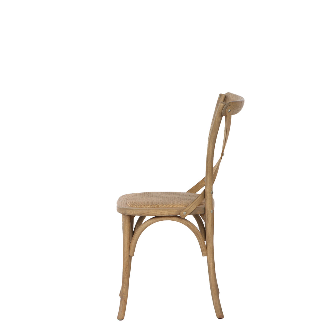 Oak Crossback Chair Natural image 3